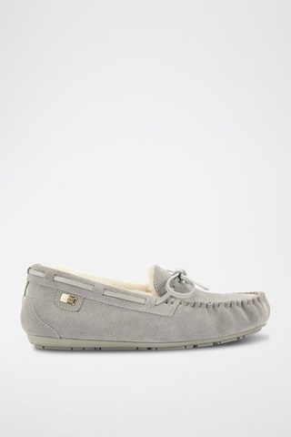 Scarpe da barca in pelle di montone - Grigio