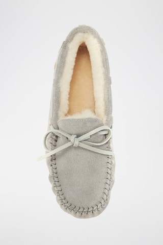 Scarpe da barca in pelle di montone - Grigio