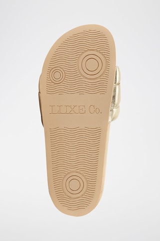 Ciabatte in pelle - Dorato