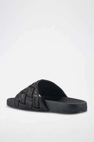 Ciabatte in pelle - Nero