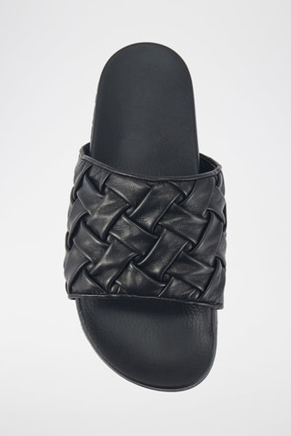 Ciabatte in pelle - Nero