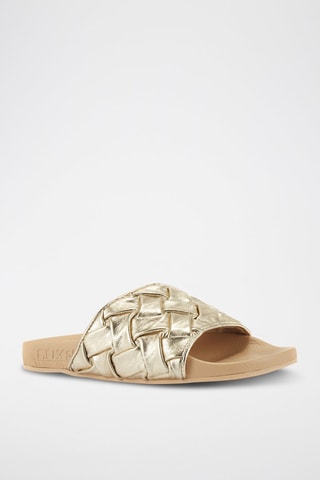 Ciabatte in pelle - Dorato
