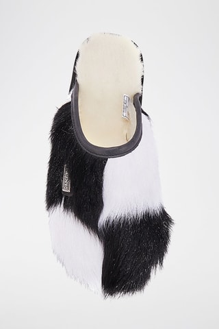 Mules em couro de carneiro - Preto