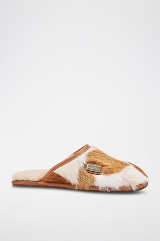 Mules em pelo de cabra e carneiro - Castanho