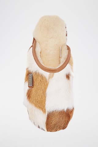 Mules em pelo de cabra e carneiro - Castanho