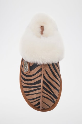 Mules em couro - Castanho