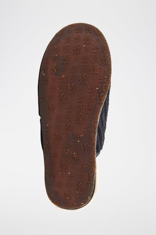 Zapatillas de casa de terciopelo - Negro