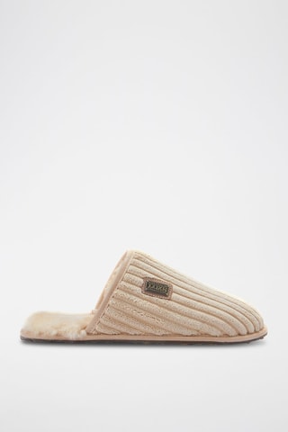 Zapatillas de casa de terciopelo - Beige