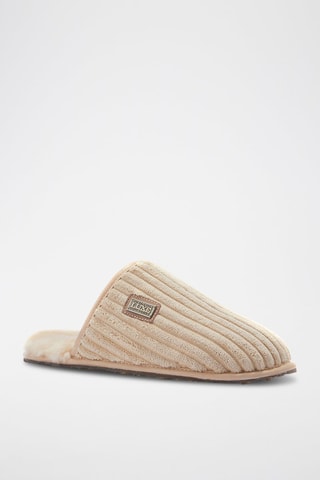 Zapatillas de casa de terciopelo - Beige