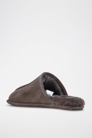 Zapatillas de casa de piel ovina - Gris