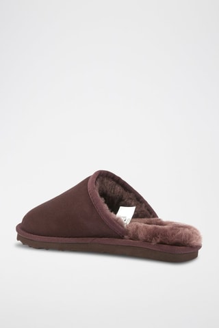 Zapatillas de casa de piel ovina - Marrón