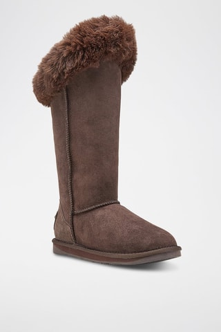 Botas de piel ovina - Marrón