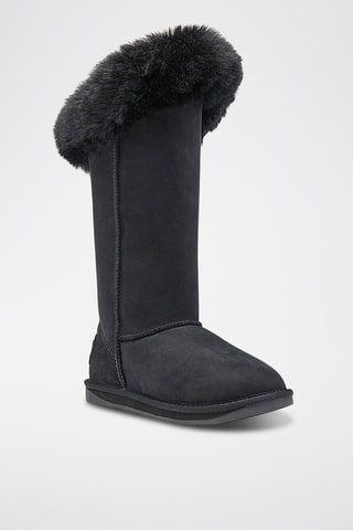Botas de piel ovina forradas - Negro
