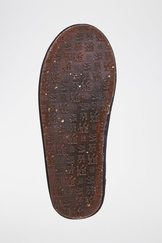 Zapatillas de casa forradas de piel ovina - Negro