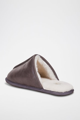 Zapatillas de casa forradas de piel ovina - Marrón