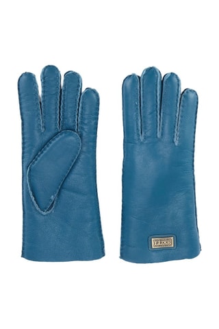 Guantes de piel ovina - Azul pato