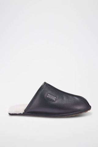 Sandalias de piel ovina forradas - Negro