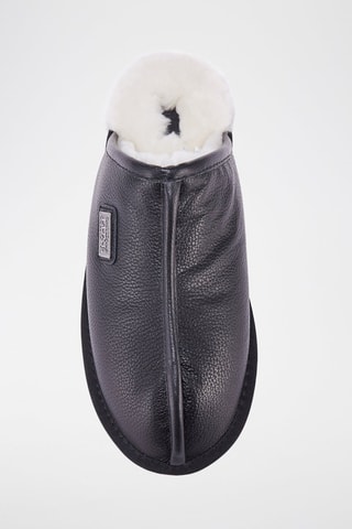 Sandalias de piel ovina forradas - Negro