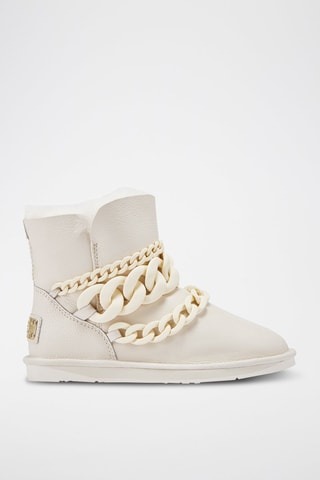 Botas de piel - Blanco