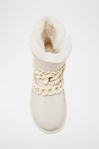 Botas de piel - Blanco