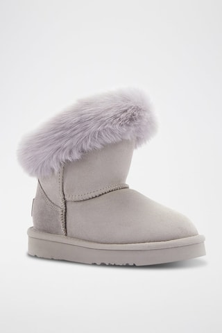 Botas de piel ovina - Gris claro