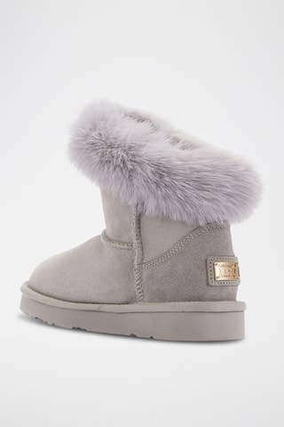 Botas de piel ovina - Gris claro