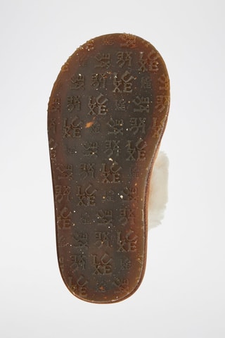 Sandalias de piel ovina - Camel