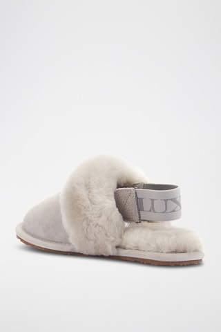 Sandalias de piel ovina - Beige