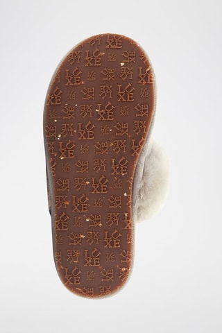 Sandalias de piel ovina - Beige