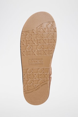 Botas de piel ovina nobuk forradas - Beige