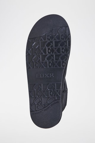 Botas de piel ovina nobuk forradas - Negro