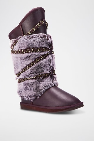 Botas de piel ovina - Violeta