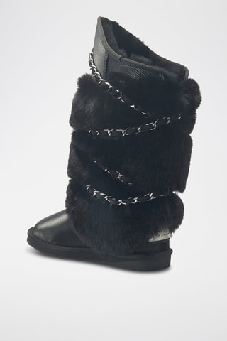 Botas de piel ovina - Negro