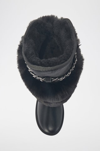 Botas de piel ovina - Negro