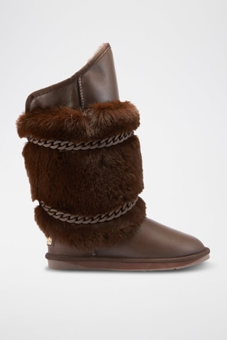 Botas de piel ovina - Marrón