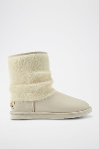 Botas de piel ovina - Beige