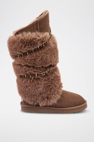 Botas de piel ovina - Marrón