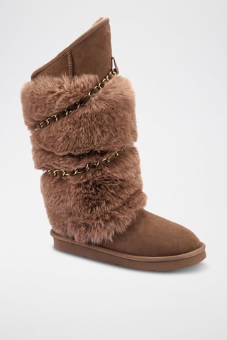 Botas de piel ovina - Marrón