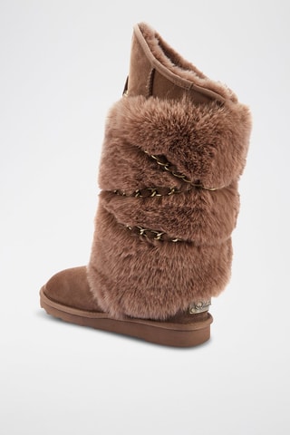 Botas de piel ovina - Marrón