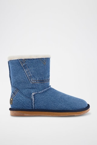 Botas de piel ovina - Azul