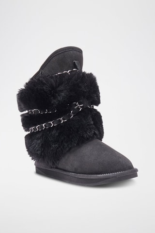 Botas de piel ovina - Negro