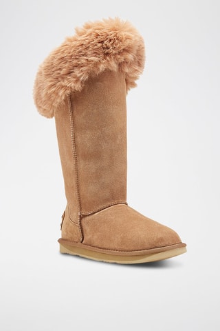 Botas de piel ovina - Marrón claro