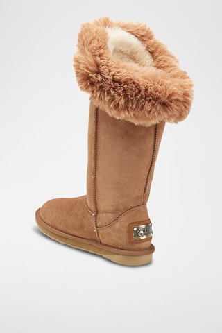 Botas de piel ovina - Marrón claro