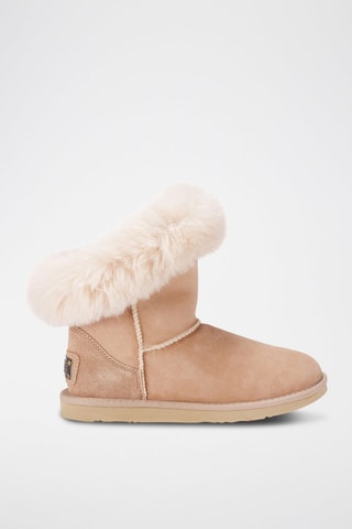 Botas de piel ovina - Beige