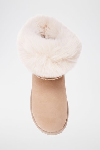 Botas de piel ovina - Beige