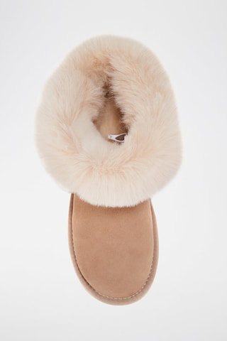 Botas de piel ovina - Beige