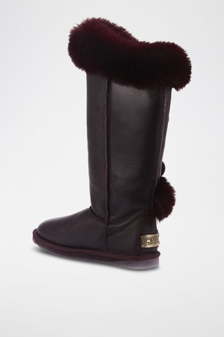 Botas de piel ovina - Burdeos