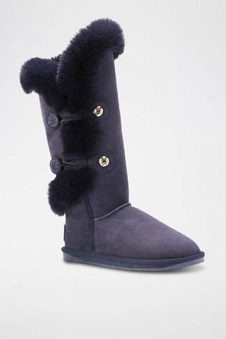 Botas de piel ovina - Azul marino