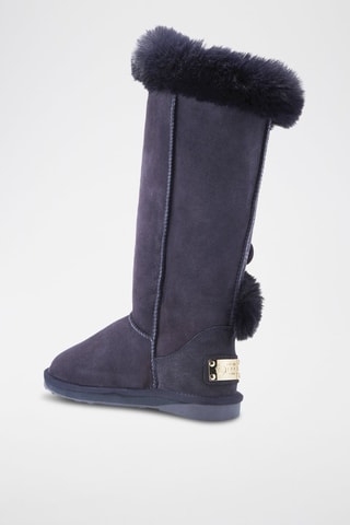 Botas de piel ovina - Azul marino