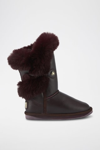 Botas de piel ovina - Marrón oscuro